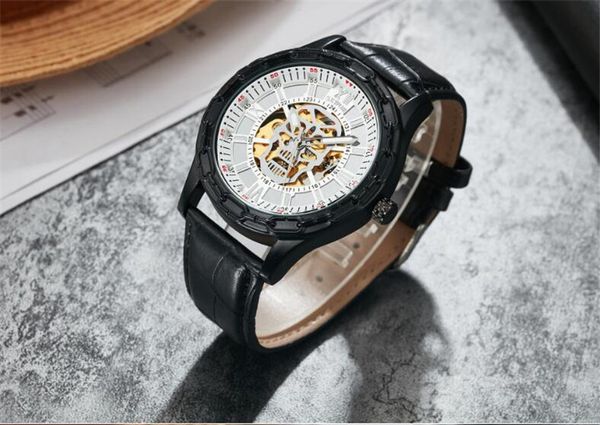 sewor mechanical watch automatic movement leather belt men's business fashion watches sew11-2, Slivery;brown
sewor mechanical watch automatic movement leather belt men's business fashion watches sew11-2, Slivery;brown
