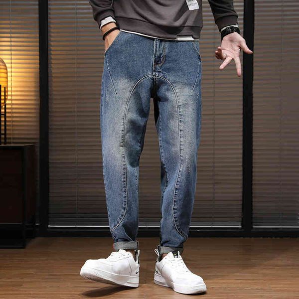 spring and autumn jeans men's loose harlan pants large wide legs elastic leggings zichao, Blue
spring and autumn jeans men's loose harlan pants large wide legs elastic leggings zichao, Blue