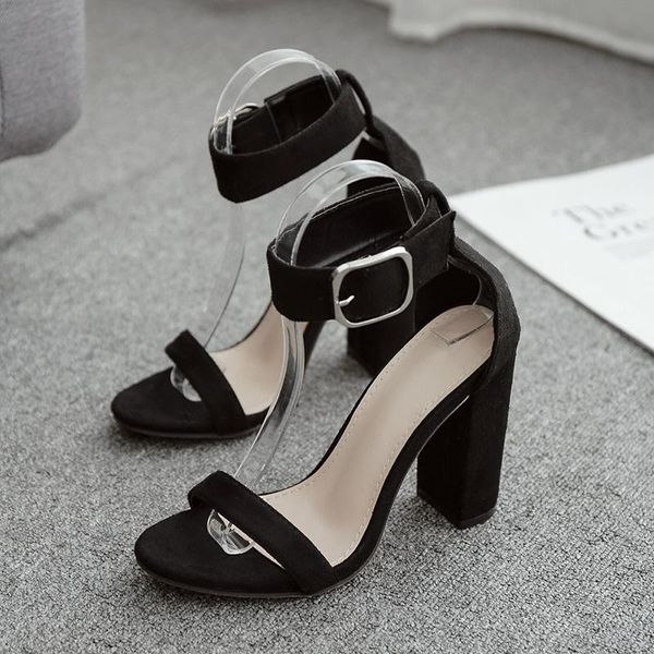 sandals women shoes black thick heel one line buckle high versatile women's large
sandals women shoes black thick heel one line buckle high versatile women's large