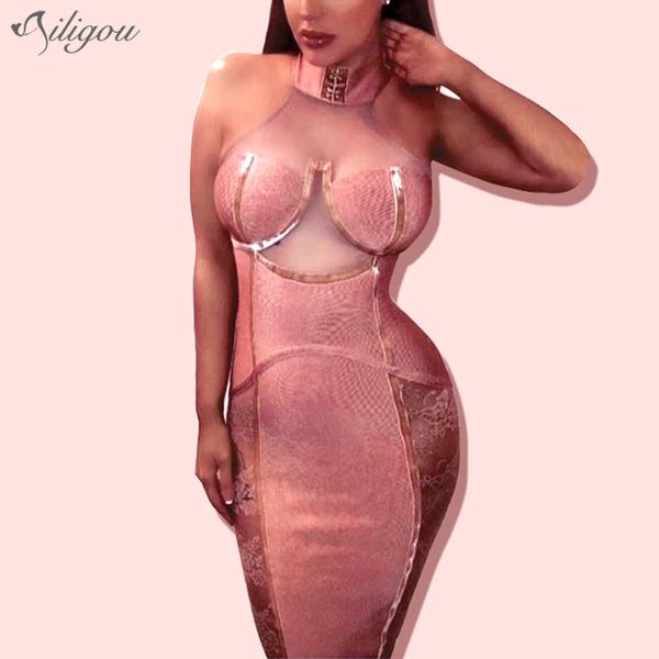 pink bandage dress sleeveless backless lace bodycon elegant celebrity night club vintage vestios bandagem 210527, Black;gray
pink bandage dress sleeveless backless lace bodycon elegant celebrity night club vintage vestios bandagem 210527, Black;gray
