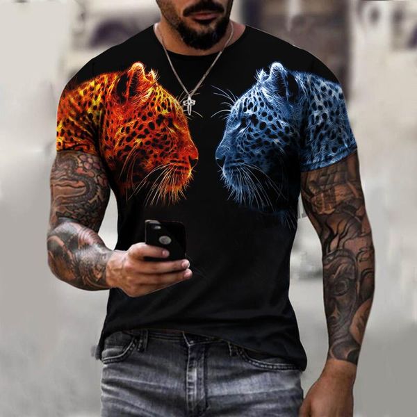 men's t-shirts summer 3d print t-shirt o-neck leopard lion animal short sleeve male clothes street fashion casual t shirt, White;black
men's t-shirts summer 3d print t-shirt o-neck leopard lion animal short sleeve male clothes street fashion casual t shirt, White;black