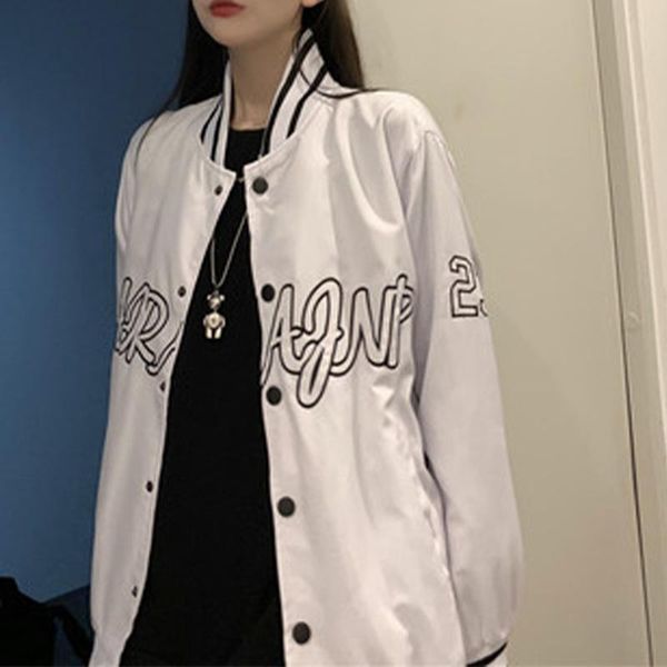 women's jackets spring autumn bomber jacket women harajuku bf preppy style loose trend baseball uniform 2021 letter embroidery simple c, Black;brown
women's jackets spring autumn bomber jacket women harajuku bf preppy style loose trend baseball uniform 2021 letter embroidery simple c, Black;brown
