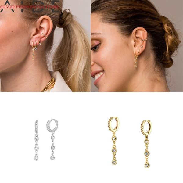 hoop & huggie aide small long chian pendant earrings women 925 sterling silver white zirconia gold jewelry pendientes, Golden;silver
hoop & huggie aide small long chian pendant earrings women 925 sterling silver white zirconia gold jewelry pendientes, Golden;silver
