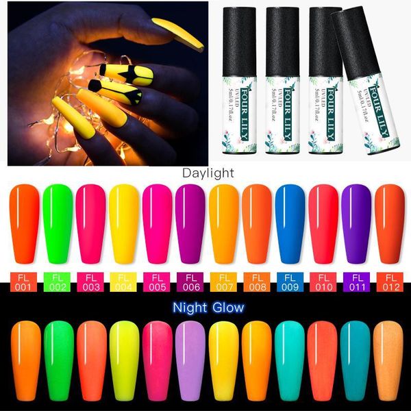 nail gel four lily luminous polish glow in dark color senmi permanent gels varnish uv led fluorescent diy nails art lacquer 5ml, Red;pink
nail gel four lily luminous polish glow in dark color senmi permanent gels varnish uv led fluorescent diy nails art lacquer 5ml, Red;pink
