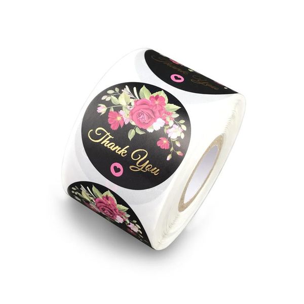 gift wrap 500pcs thank you sticker envelope seal scrapbook gold foil flower round stationery label stickers 
gift wrap 500pcs thank you sticker envelope seal scrapbook gold foil flower round stationery label stickers