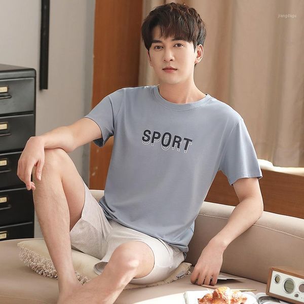men's sleepwear loose summer men pajamas sets 2pcs t-shirt&shorts pyjamas cotton sleep suit sports nightwear l-3xl home clothes, Black;brown
men's sleepwear loose summer men pajamas sets 2pcs t-shirt&shorts pyjamas cotton sleep suit sports nightwear l-3xl home clothes, Black;brown