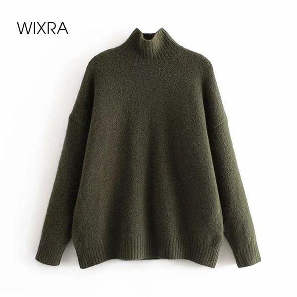 wixra knitted sweaters womens casual pullovers turtleneck solid loose jumper autumn winter trendy sueter mujer 210419, White;black
wixra knitted sweaters womens casual pullovers turtleneck solid loose jumper autumn winter trendy sueter mujer 210419, White;black
