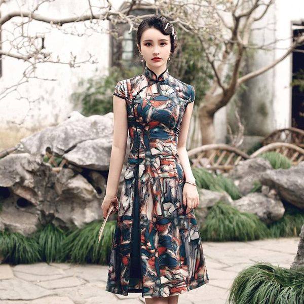 ethnic clothing women short sleeve mandarin collar qipao summer chiffon a-line cheongsam female evening party dress oversize -4xl, Red
ethnic clothing women short sleeve mandarin collar qipao summer chiffon a-line cheongsam female evening party dress oversize -4xl, Red