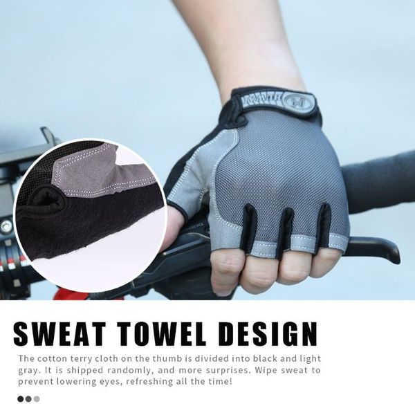 cycling gloves sport half finger breathable summer anti-slip outdoor mesh biking portable dustproof parts, Black
cycling gloves sport half finger breathable summer anti-slip outdoor mesh biking portable dustproof parts, Black