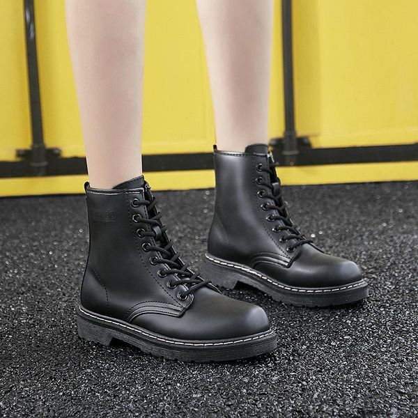 boots women for platform womens ankel 2021 fashion ankle, Black