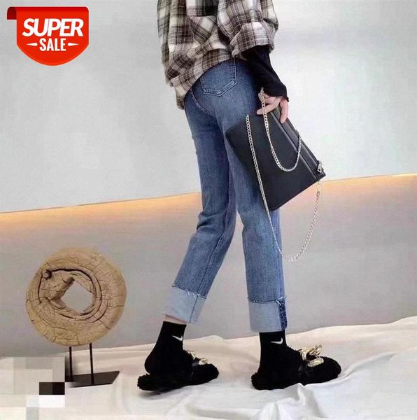 lizhiqi letter embroidered jeans women's straight high waist loose and thin frayed casual long pants 110461 #zx93, Black;gray
lizhiqi letter embroidered jeans women's straight high waist loose and thin frayed casual long pants 110461 #zx93, Black;gray