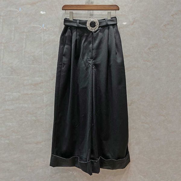 women's pants & capris capris miu silk and wool blend trousers women early autumn diamond large circle belt loose pleated curle feet bl, Black;white
women's pants & capris capris miu silk and wool blend trousers women early autumn diamond large circle belt loose pleated curle feet bl, Black;white