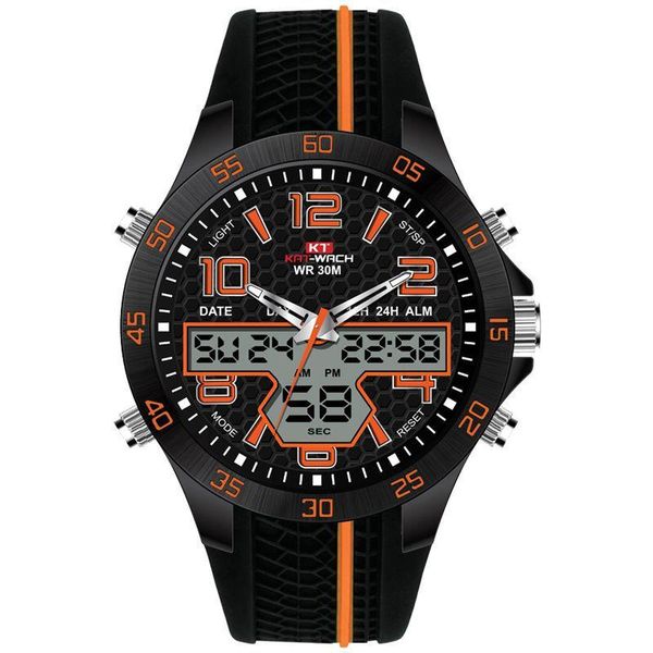 kt202120 sports electronic waterproof watch more function led luminous silicone quartz male wristwatches, Slivery;brown
kt202120 sports electronic waterproof watch more function led luminous silicone quartz male wristwatches, Slivery;brown