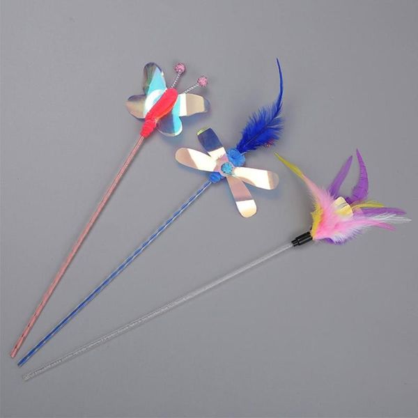 cat toys teaser wand toy with feather and bell, interactive pet squeaky exercise toy, colorful butterfly/worm
cat toys teaser wand toy with feather and bell, interactive pet squeaky exercise toy, colorful butterfly/worm