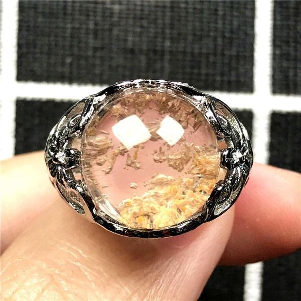 cluster rings 15x13mm natural ghost yellow phantom quartz ring for woman man crystal beads garden silver adjustable jewelry, Golden;silver
cluster rings 15x13mm natural ghost yellow phantom quartz ring for woman man crystal beads garden silver adjustable jewelry, Golden;silver
