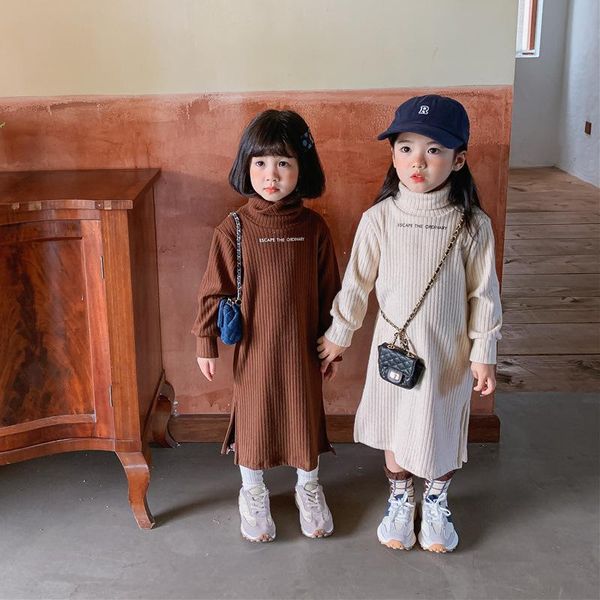 girl's dresses 9231 girl clothes pit stripe high collar bottomming dress autumn winter 2021 baby long sleeve letter print, Red;yellow
girl's dresses 9231 girl clothes pit stripe high collar bottomming dress autumn winter 2021 baby long sleeve letter print, Red;yellow