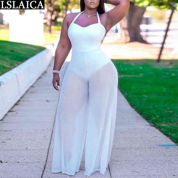 rompers womens jumpsuit solid high waist color halter jumpsuits for women elegant plus size fashion ladies 210515, Black;white
rompers womens jumpsuit solid high waist color halter jumpsuits for women elegant plus size fashion ladies 210515, Black;white