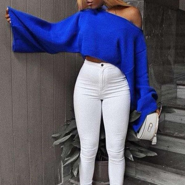 women's sweaters sweater womens pullover long sleeve plus size off shoulder knitted crop autumn women oversized sweter, White;black
women's sweaters sweater womens pullover long sleeve plus size off shoulder knitted crop autumn women oversized sweter, White;black
