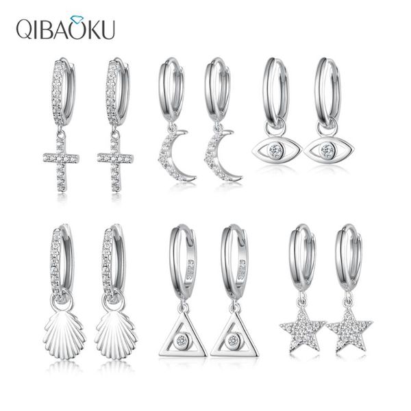 hoop & huggie 925 sterling silver earrings cross moon white zircon for women men gift pendant fine ear jewelry, Golden;silver
hoop & huggie 925 sterling silver earrings cross moon white zircon for women men gift pendant fine ear jewelry, Golden;silver
