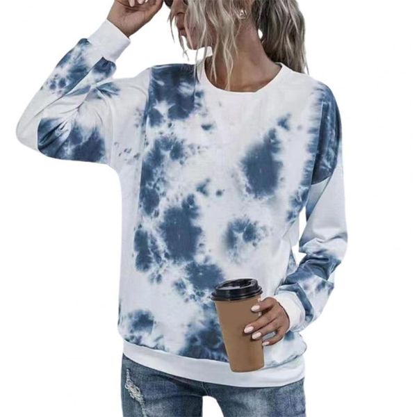 women's t-shirt 80% autumn shirt tie dye o neck casual pullover colorful lady for daily wear women, White
women's t-shirt 80% autumn shirt tie dye o neck casual pullover colorful lady for daily wear women, White
