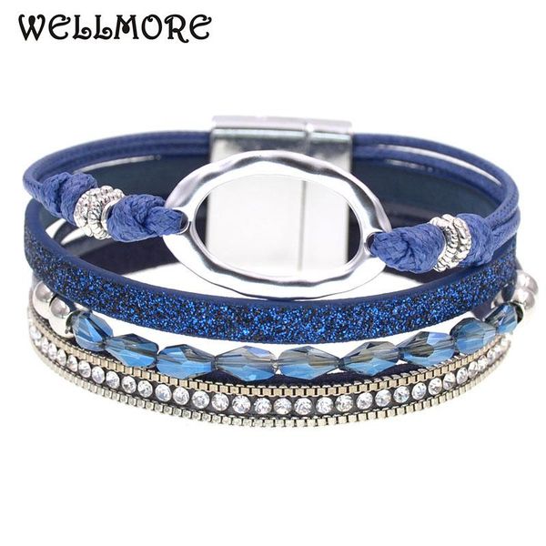 leather bracelets for women fashion crystal charm & bangles female jewelry wholesale drop, Golden;silver
leather bracelets for women fashion crystal charm & bangles female jewelry wholesale drop, Golden;silver