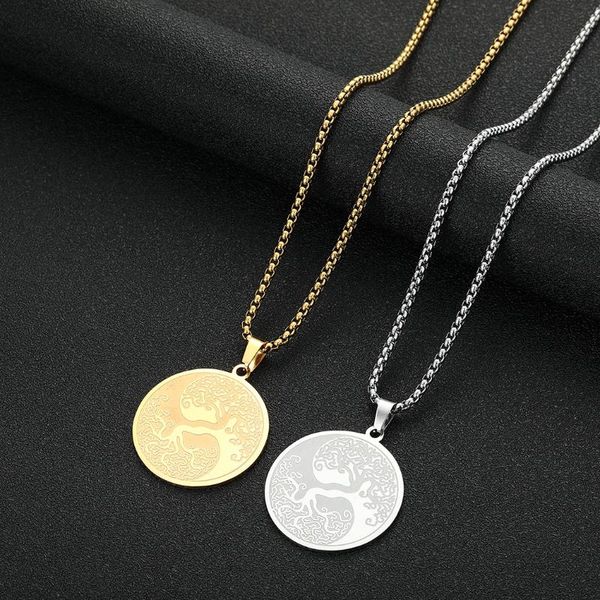 pendant necklaces cxwind stainless steel viking teldrassil necklace for women men talisman charm party jewelry gift, Silver
pendant necklaces cxwind stainless steel viking teldrassil necklace for women men talisman charm party jewelry gift, Silver