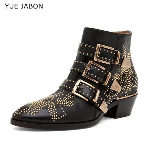 boots cowgirl women round toe rivet flower susanna studded genuine leather ankle botines luxury botas mujer, Black
boots cowgirl women round toe rivet flower susanna studded genuine leather ankle botines luxury botas mujer, Black