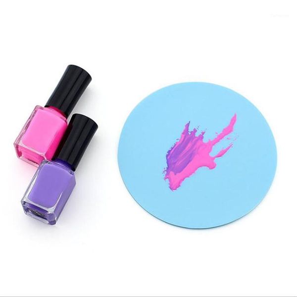 women silicone paint palette mat butterfly plum blossom washable nail stamp pads manicure decoration tools1, Silver 
women silicone paint palette mat butterfly plum blossom washable nail stamp pads manicure decoration tools1, Silver