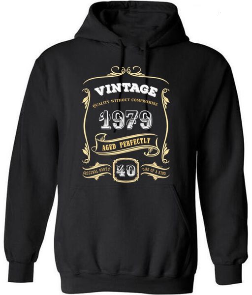 men's hoodies & 40th birthday gift gold vintage 1979 aged perfectly hoodies, sweatshirts fashion cotton men cq8h, Black
men's hoodies & 40th birthday gift gold vintage 1979 aged perfectly hoodies, sweatshirts fashion cotton men cq8h, Black