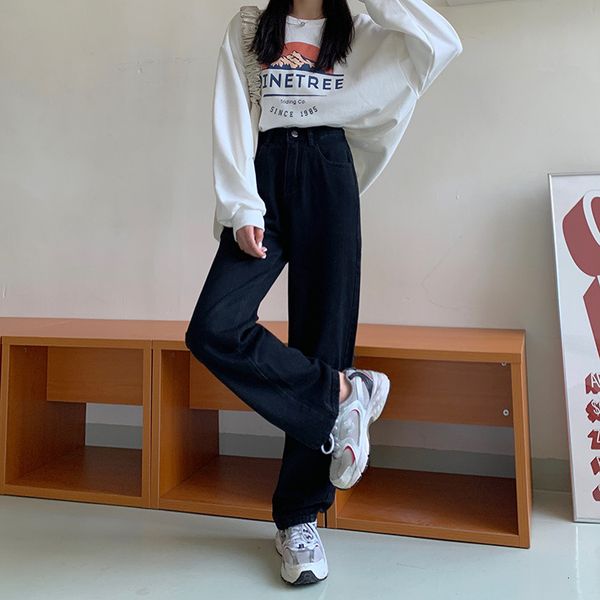 capris ytx094 black women's spring and fall loose in straight line leg wide pants, Black;white
capris ytx094 black women's spring and fall loose in straight line leg wide pants, Black;white