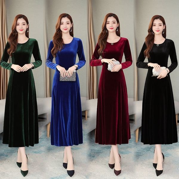 ry5t spring and autumn korean veriongolden velvet large plu ize e ize evening kirt dre long kirtleeve lady evening dre over knee long s
ry5t spring and autumn korean veriongolden velvet large plu ize e ize evening kirt dre long kirtleeve lady evening dre over knee long s