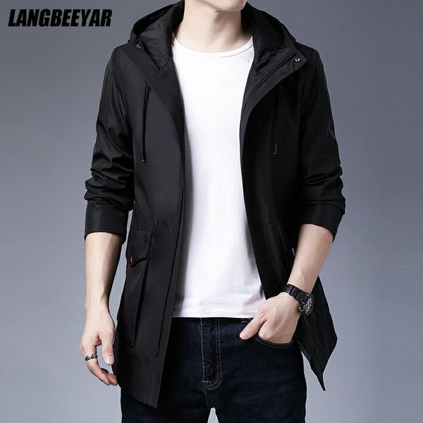 men's trench coats brand casual fashion hooded coat for men 2021 spring autumn windbreaker overcoat classic long jacket clothes, Tan;black
men's trench coats brand casual fashion hooded coat for men 2021 spring autumn windbreaker overcoat classic long jacket clothes, Tan;black