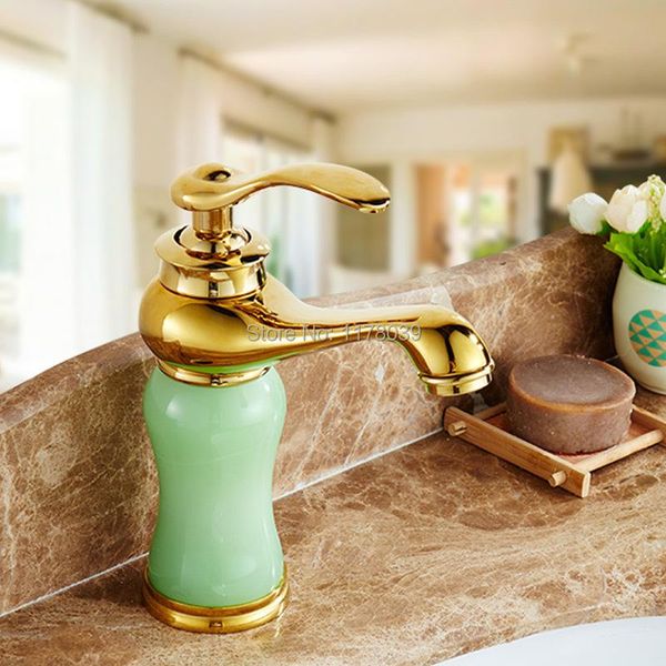bathroom sink faucets marble and cold mixer tap,luxury deck mounted brass gold washbasin single handle basin faucet,j16937
bathroom sink faucets marble and cold mixer tap,luxury deck mounted brass gold washbasin single handle basin faucet,j16937