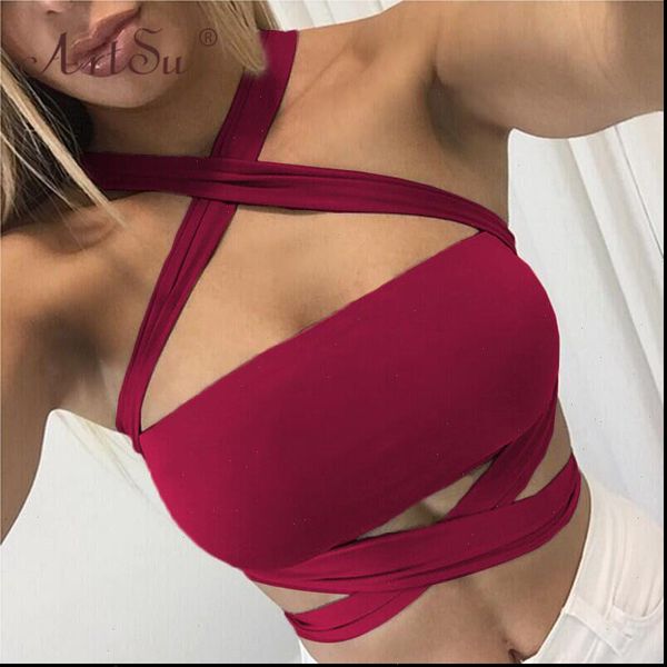 women tank 6 color bralette bustier halter bandage crop clubwear female summer black white red
women tank 6 color bralette bustier halter bandage crop clubwear female summer black white red