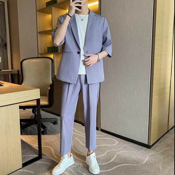 men's suits & blazers latest design mariage men formal business suit half sleeve coat + ankle pants summer prom 2 pieces jacket +pants, White;black
men's suits & blazers latest design mariage men formal business suit half sleeve coat + ankle pants summer prom 2 pieces jacket +pants, White;black