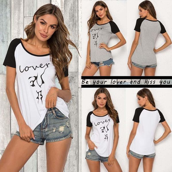 letter printed women's t-shirt cotton harajuku summer female tee for lady girl round neck t-shirts hipster, White
letter printed women's t-shirt cotton harajuku summer female tee for lady girl round neck t-shirts hipster, White