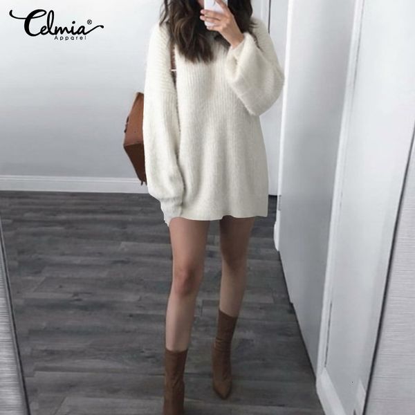 casual dresses dresses celmia women knitted sweater fashion winter pullovers long sleeve mini dress jumper femm 7rav, Black;gray
casual dresses dresses celmia women knitted sweater fashion winter pullovers long sleeve mini dress jumper femm 7rav, Black;gray