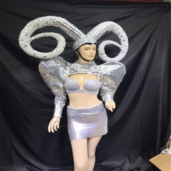party decoration ec44 ballroom dance stage show costumes dj singer dresses horn silver mirror outfit clothes vest model bikini performance
party decoration ec44 ballroom dance stage show costumes dj singer dresses horn silver mirror outfit clothes vest model bikini performance