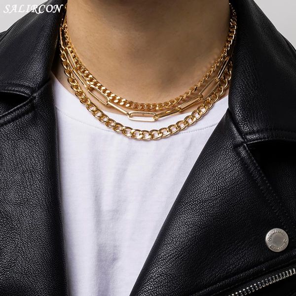 punk iron multi layer chain on the neck men necklace vintage link choker for women aesthetic fashion jewelry 2021 chains, Silver
punk iron multi layer chain on the neck men necklace vintage link choker for women aesthetic fashion jewelry 2021 chains, Silver