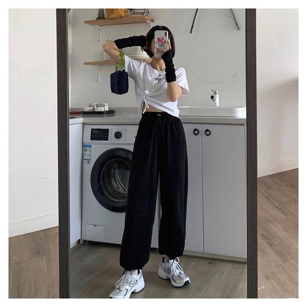 women's pants & capris elastic waist split woman chic blue solid straight leg female clothes purple loose bottom trousers summer, Black;white
women's pants & capris elastic waist split woman chic blue solid straight leg female clothes purple loose bottom trousers summer, Black;white