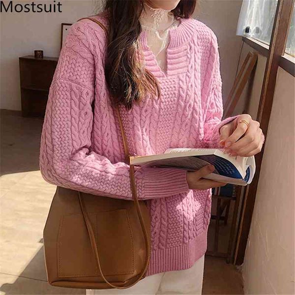 twisted knitted v-neck pullover women full sleeve korean fashion sweaters spring solid loose female 210518, White;black
twisted knitted v-neck pullover women full sleeve korean fashion sweaters spring solid loose female 210518, White;black