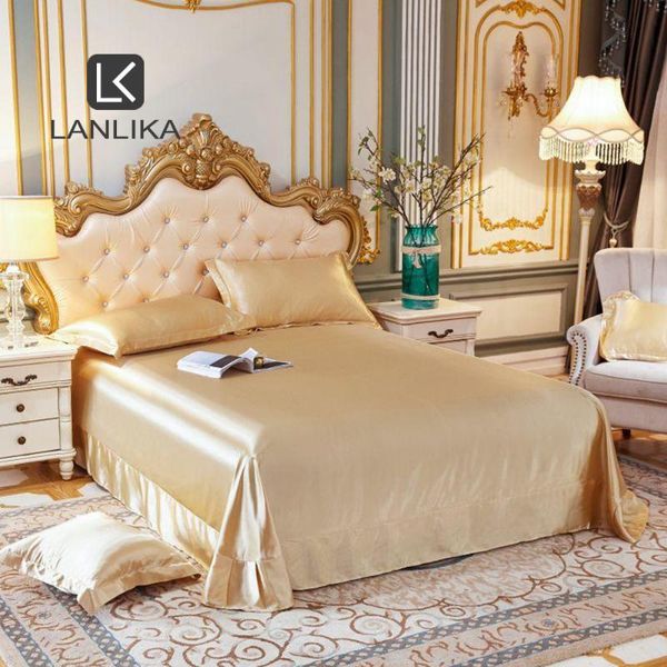 sheets & sets lanlika noble luxury 100% silk beauty color flat sheet bed linen silky double queen king soft case home textiles
sheets & sets lanlika noble luxury 100% silk beauty color flat sheet bed linen silky double queen king soft case home textiles