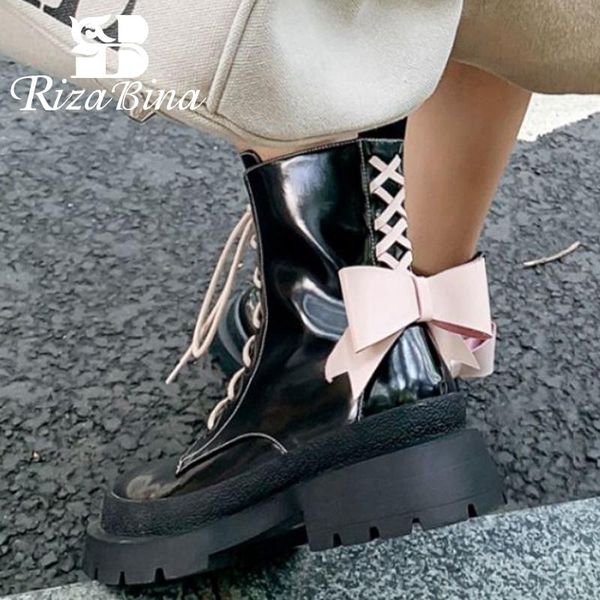 boots rizabina 2022 women real leather ankle thick heels bowtie fashion winter short boot sweet cool ladies footwear size 34-40, Black
boots rizabina 2022 women real leather ankle thick heels bowtie fashion winter short boot sweet cool ladies footwear size 34-40, Black
