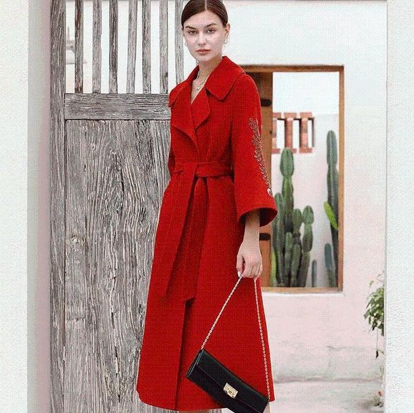 women's wool & blends the easing cashmere coat surface of doubles cloth female, Black
women's wool & blends the easing cashmere coat surface of doubles cloth female, Black