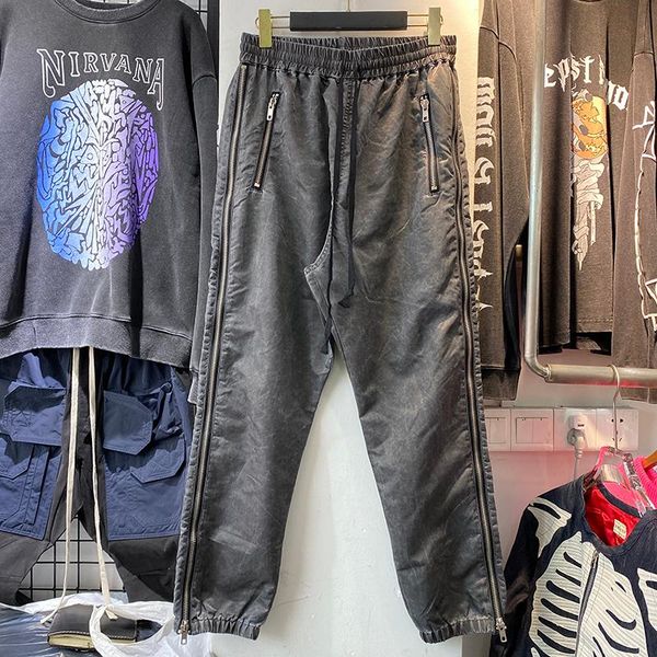 men's pants zipper multi pocket cargo fashion men women joggers drawstring sweatpants slightly loose trousers clothing, Black
men's pants zipper multi pocket cargo fashion men women joggers drawstring sweatpants slightly loose trousers clothing, Black
