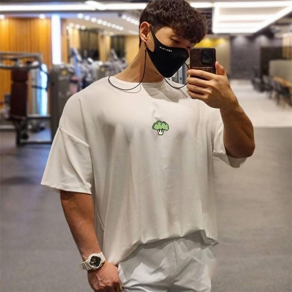 men's t-shirts t shirt for men bodybuilding brocade-blue print loose t-shirt workout fitness clothing short sleeve street wear, White;black
men's t-shirts t shirt for men bodybuilding brocade-blue print loose t-shirt workout fitness clothing short sleeve street wear, White;black