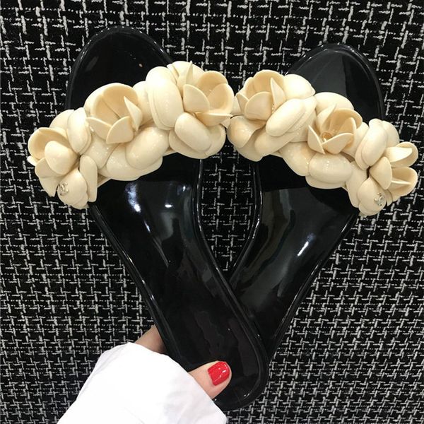 classic women slippers fashion camellia slippers sandals party beach shoes, Black
classic women slippers fashion camellia slippers sandals party beach shoes, Black
