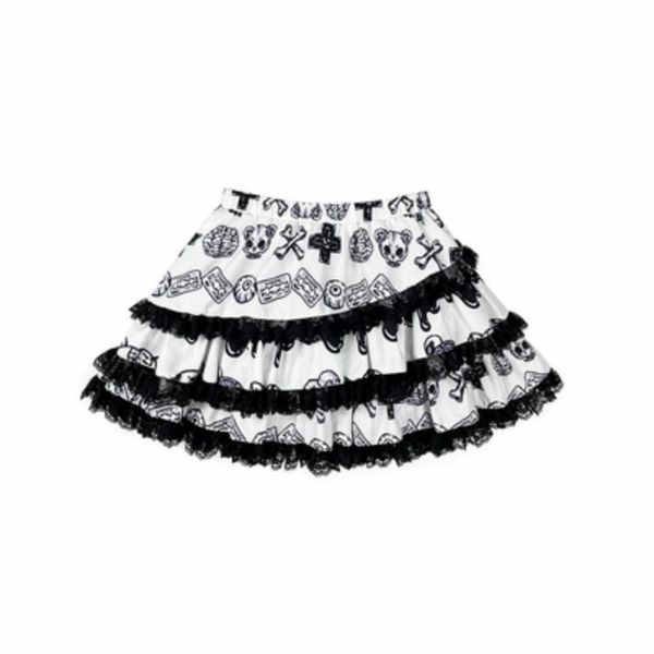 gothic harajuku cake black women skirt white skull eye bear print fashion sweet punk high waist kawaii short girl
gothic harajuku cake black women skirt white skull eye bear print fashion sweet punk high waist kawaii short girl