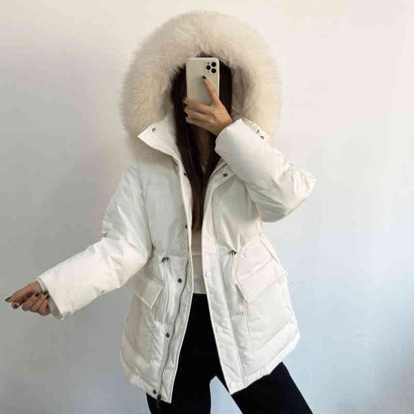 women's white duck feather et, hat with real fur collar, medium length, thick, warm, solid, elegant, waistline, parker, Black
women's white duck feather et, hat with real fur collar, medium length, thick, warm, solid, elegant, waistline, parker, Black