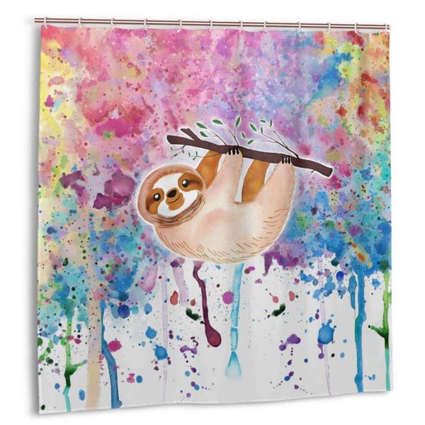 shower curtain for bathroom decor curtains set,sloth watercolor fabric bath curtains with hooks 72x72in
shower curtain for bathroom decor curtains set,sloth watercolor fabric bath curtains with hooks 72x72in